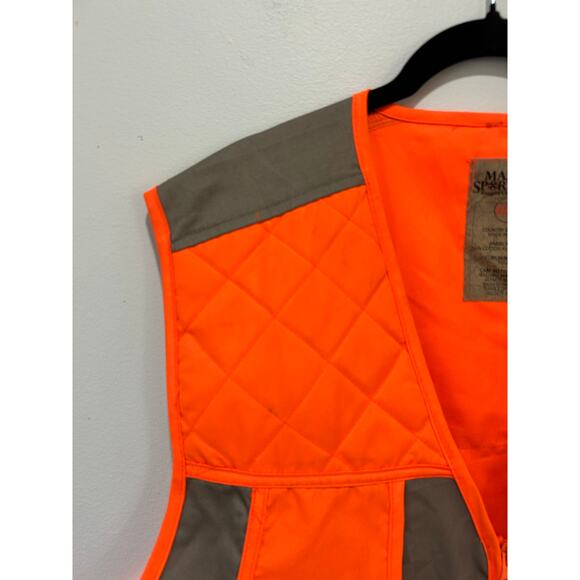 Master Sportsman Hunting Vest size L/XL hunter orange zipper pockets - Picture 7 of 7